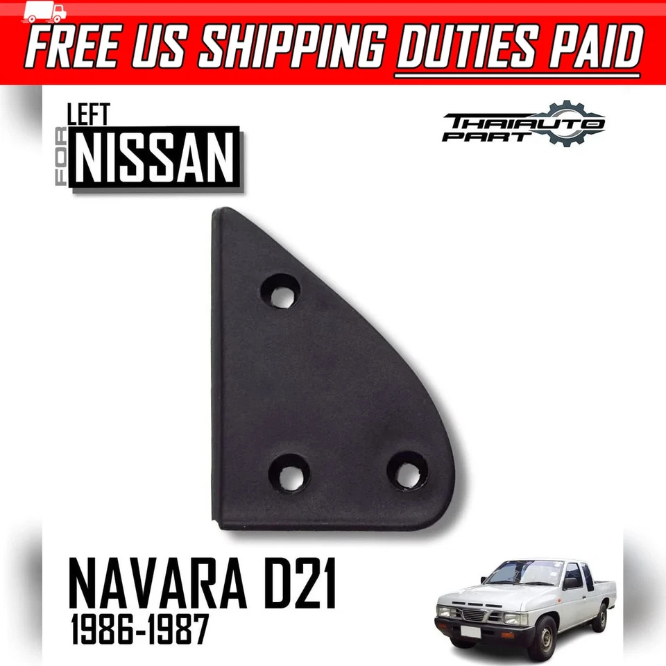 Cubierta de espejo retrovisor lateral base negra izquierda para Nissan Navara carrocería rígida D21 1986-1997 Foto 1 de 4