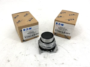 Lote de 2 Nuevos Eaton 10250T101 Ser A1 Pulsador Operador Estándar Botón Negro - Imagen 1 de 8