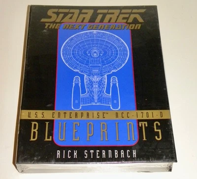 STAR TREK The Next Generation USS Enterprise NCC-1701-D Blueprints ~ SELLADO, NOS Foto 1 de 4
