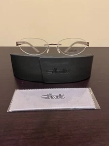 NEW Silhouette 6681 45 6057 7608 Copper & Clear Sides EYEGLASSES 51-17-140 +Case - Picture 1 of 11