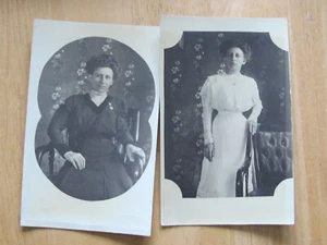 2 FOTOS POSTALES ANTIGUAS MAE / MAY HOWELL MACOUPIN COUNTY ILLINOIS - Imagen 1 de 5