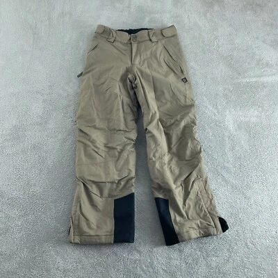 REI Co-op Kids Snow Pants M (10-12) Nylon Polyester Beige & Black 5276 - Image 1 of 4