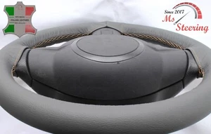 CUBIERTA DE VOLANTE DE CUERO GRIS PARA CADILLAC DEVILLE 95-03, BORDES CERRADOS, BEIG - Imagen 1 de 6