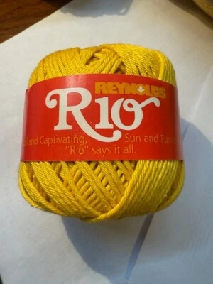 Reynolds 100% Cotton Yarn - RIO - 50g, 85yd    #132 Gold - Image 1 of 4