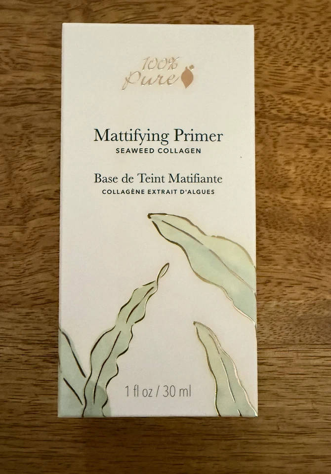 100% Pure Mattifying Primer 30ml New Sealed seaweed collagen - Image 1 of 1