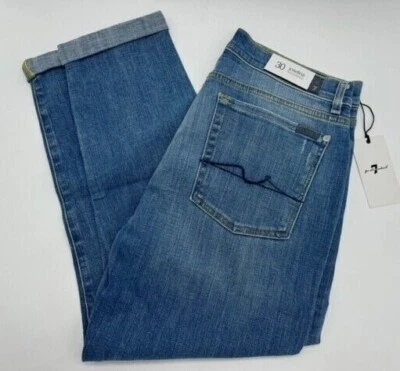 7 For All Mankind Women's Josefina Slim Boyfriend Jeans Mid-Rise Medium Stretch - Image 1 of 4