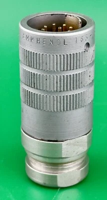 AMPHENOL 165-13  9-Pin MALE Mil Spec Areospace Cord Connector ~ NOS - Image 1 of 4