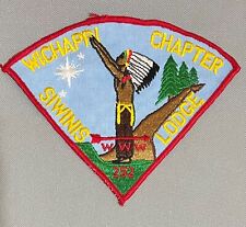 BSA Boy Scouts OA Lodge 252 Siwinis Lodge Wichappi Chapter P1 Jacket Patch 7 1/2