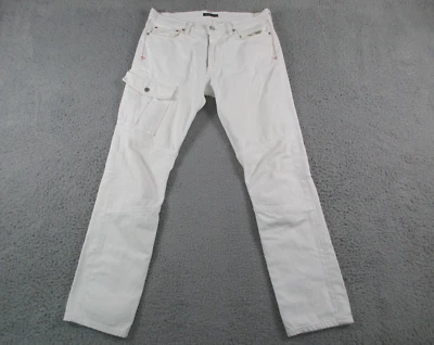Pantalones de mezclilla Ralph Lauren etiqueta negra para hombre talla 34 blancos cargo RLX Foto 1 de 4