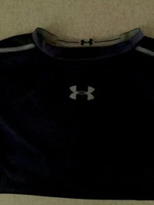 Under Armour Short Sleeve Compression Shirt Large 14/16 Youth Blue - Picture 1 of 5