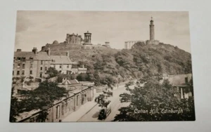 Calton Hill Edinburgh Scotland Real Picture Postcard, Valentine's, RPPC - Picture 1 of 3