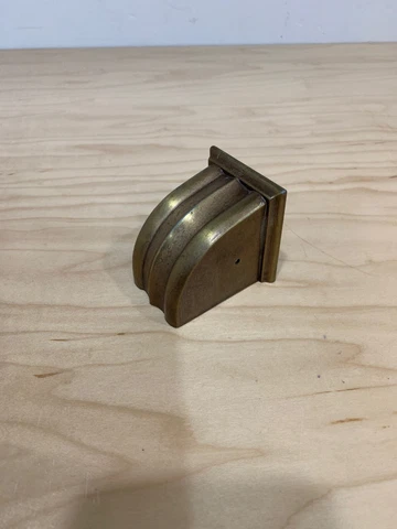Vintage Furniture Hardware  Brass Table Leg Foot Covers  Replacement Cover