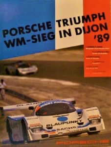 Porsche 962 Wins Dijon 1989 Factory Racing POSTER 30x40 inches Large poster  - Picture 1 of 1