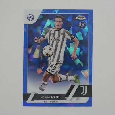 2022-23 Topps Chrome UEFA Nicolo Fagioli Sapphire Icy #53 - Image 1 of 2