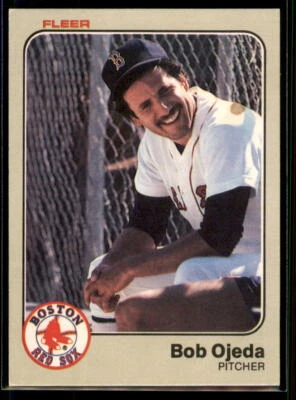 1983 Fleer Bob Ojeda #190 Boston Red Sox - Image 1 of 2