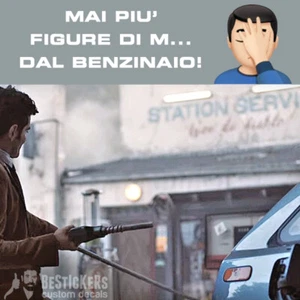 1 Adesivo UTILE in gel Promemoria Lato benzina carburante gas destro o sinistro - Picture 1 of 5