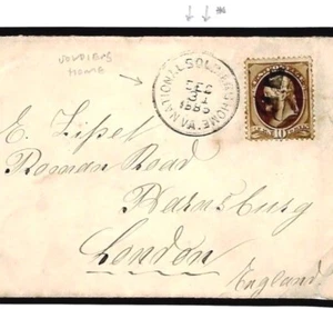 USA Cover *NATIONAL SOLDIERS HOME / VA* Virginia Military 1885 {samwells}F267 - Picture 1 of 6