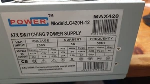 Netzgerät Netzteil LC Power Model LC420H-12 ATX 420Watt Computernetzgerät n412 - Bild 1 von 2