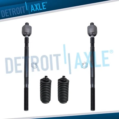 New 4pc Front Inner Tie Rod Ends + Boot for 1998-2006 Subaru Baja Legacy Outback - Image 1 of 4