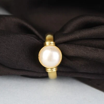 White Ratti Panchdhatu Natural Pearl/Moti Gemstone Ring for Men and Women - Image 1 of 4