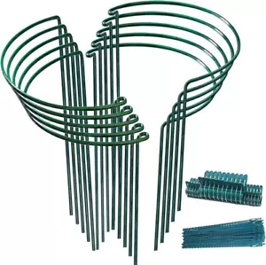 8X Pflanzenstützen Strauchstütze halbrund grün 40 cm Staudenhalter Blumenhalter - Bild 1 von 22