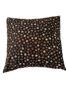 Paw Prints Throw Pillow Cover Sham 16”x16” envelope Enclosure Dog Cat Cover Only - Picture 1 of 2