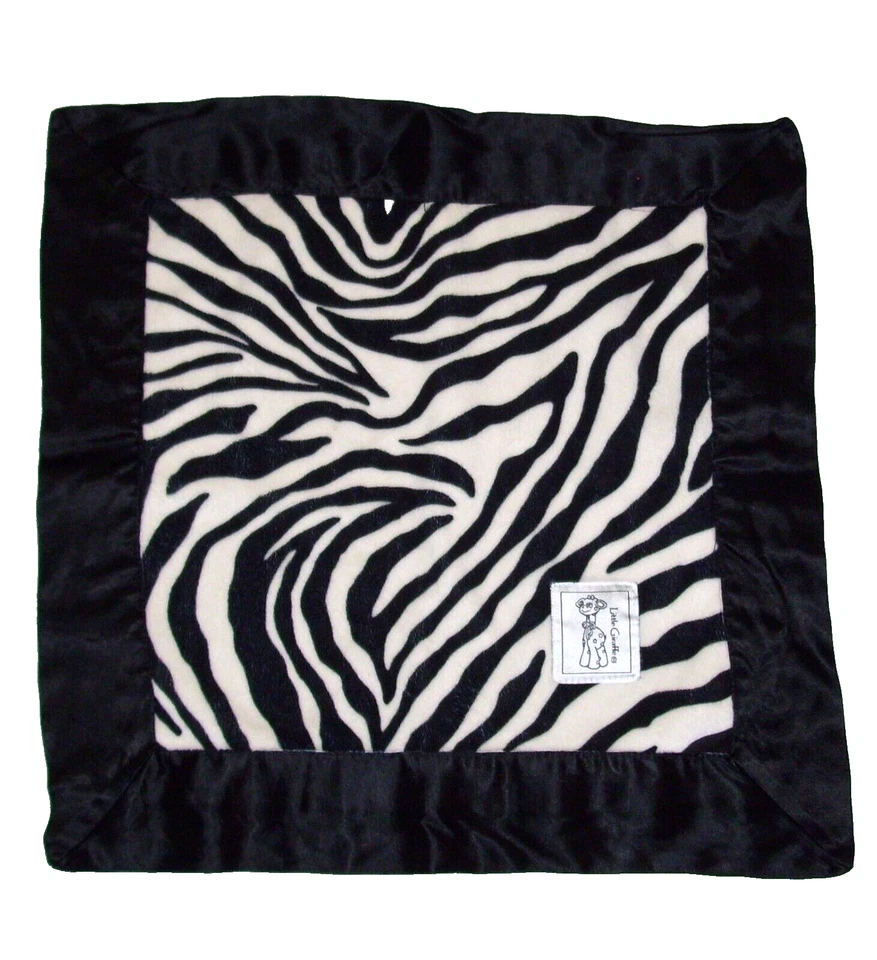 Маленький жираф сафари зебра искусственного меха черный атлас отделки мини детское одеяло 16» - Изображение 1 из 3