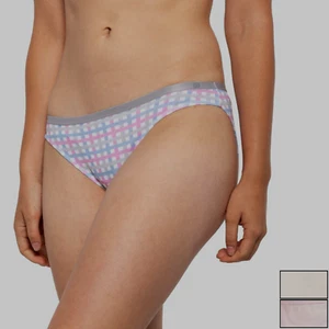 Große neue Damen Born Baumwolle modal Bikinihöschen 3er-Pack (1 Druck & 2 Volumenkörper) - Bild 1 von 2