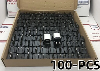 100PCS WHITE USB Wall Charger Plug Home Power Adapter US Outlet Fit iPhone 6 7 8 - Image 1 of 4