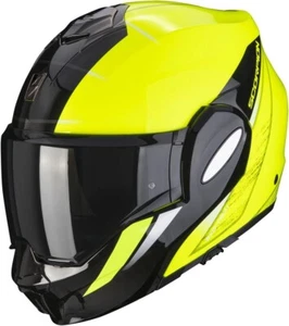 CASCO MOTO RIBALTABILE APRIBILE SCORPION EXO TECH PRIMUS GIALLO FLUO NERO TG S - Imagen 1 de 3