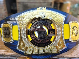 JC Glasgow Farewell Tour Spinner Championship Belt Title Wrestling Belt 2mm - Picture 1 of 7