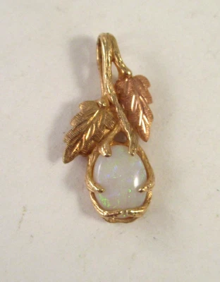 COLGANTE CABUJÓN ÓPALO ORO BLACK HILLS VINTAGE 10K Foto 1 de 4