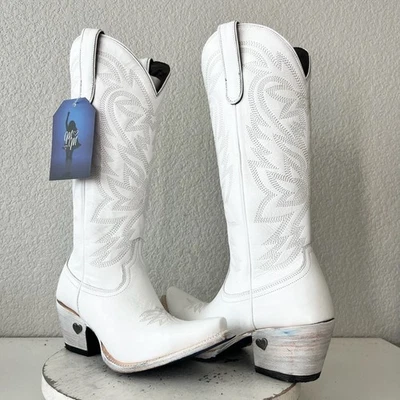 Botas de Vaquero Lane MEGAN MORONEY Smokeshow Blancas para Mujer 9.5 Western Vaquera Altas Foto 1 de 4