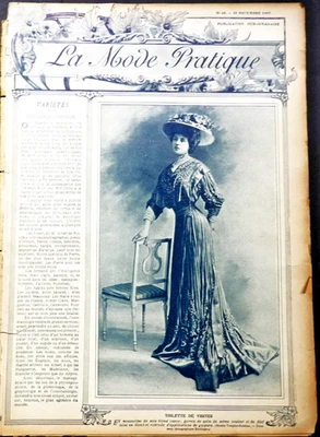 La Mode Pratique – 30 November ,1907, No 48 French Fashion Magazine. - Image 1 of 4