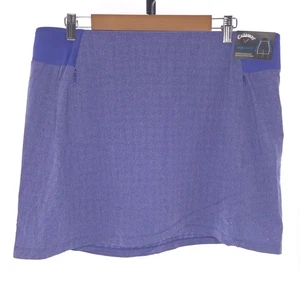 Callaway Opti Dri Truesculpt Clematis Blue Skort Womens Stretch XL Zip Pockets - Picture 1 of 12