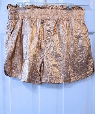 Simply Southern Large Gold Metallic Short Shorts / Elastic Waist / Undies - Image 1 of 3