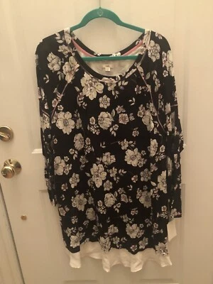 Camisón Layla Mujer Negro Manga Corta Talla 3X A-28 Foto 1 de 4