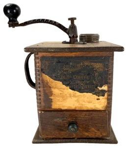 Coffee Grinder Sun Manufacturing Co #1080 1 lb Complete Mill Partial Label (O) - Picture 1 of 19