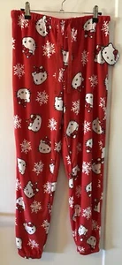 Hello Kitty Woman's SNOWFLAKE Christmas Pajama Pants Size Small New w/tags - Picture 1 of 7