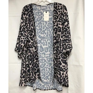 PINKMSTYLE Womens Print Kimonos Cardigan Loose size LG NWT - Picture 1 of 7