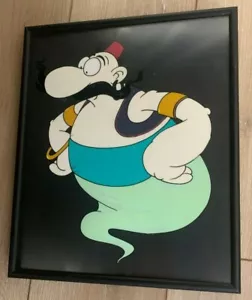 De Colección Original Animación Celular Art GENIO con Enorme Bigote - Enmarcado - Proyecto Desconocido - Imagen 1 de 4