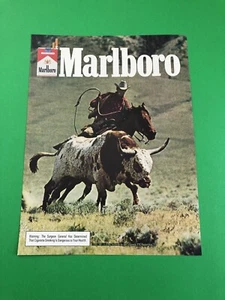 MARLBORO CIGARETTES ORIGINAL VINTAGE 1 PAGE PRINT AD PRINTED ADVERTISEMENT BB19 - Imagen 1 de 1
