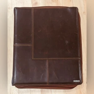 Rolodex leather brown binder. - Picture 1 of 12