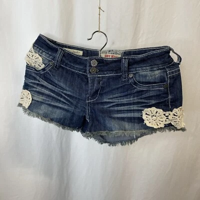 Lo último KISS Pantalones Cortos de Denim Cici Para Mujer’s 5 Azul Mezcla de Algodón Cortes Foto 1 de 4