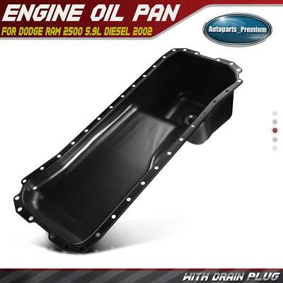 Engine Oil Pan w/o Gasket for Dodge Ram 2500 5.9L Diesel 2002 05080632AA 4762073 - Image 1 of 4