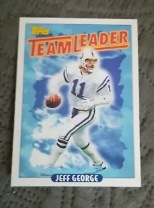 1993 Topps Football Card #266 Jeff George Team Leader - Indianapolis Colts - Picture 1 of 2