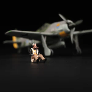 1:48 Miniaturas Piloto Aviadores Hombre Escena Accesorios Figuras Modelo para Coches Avión Juguetes - Imagen 1 de 5