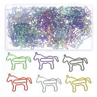 80 Pcs Paperclip Metal Office Memo Clips Document Organizer