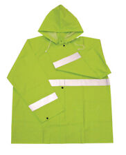 Boss 3PR0350NX Green 35 mil. Thick High Visibility PVC Rain Jacket X-Large