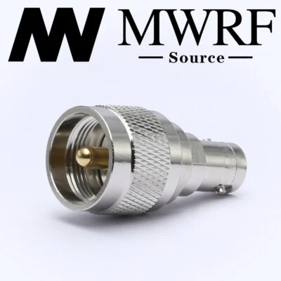 MWRF SOURCE UHF Male PL-259 to BNC female coax adapters; US Stock; Fast Shipping
